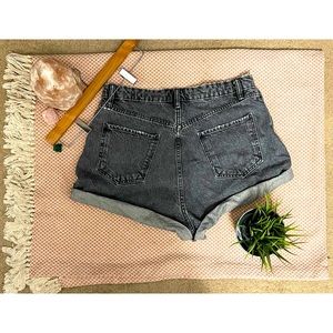 Zara Distressed Denim Shorts